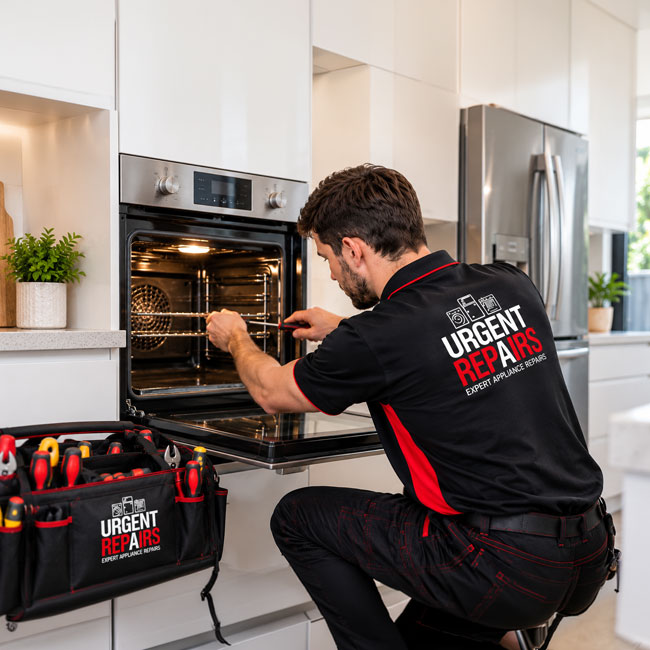 Refrigerator being inspected for appliance repairs in Blacktown NSW