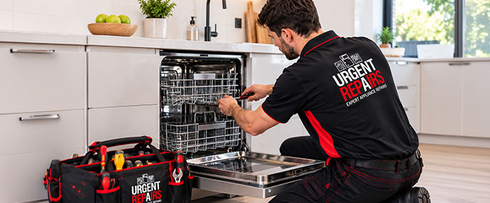 Dishwasher drainage fault inspection in Castle Hill