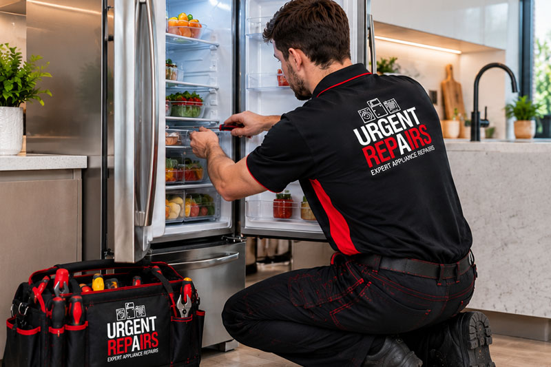 Domestic fridge assessed for repairs in Parramatta NSW