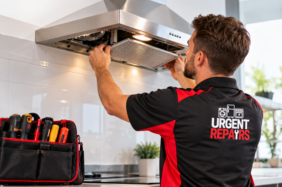 Urgent Repairs technician attending to a household appliance in Sydney
